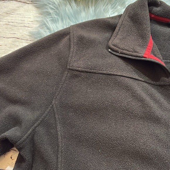 L.L. Bean Fleece Black Zip Up Jacket sz M - Picture 4 of 9